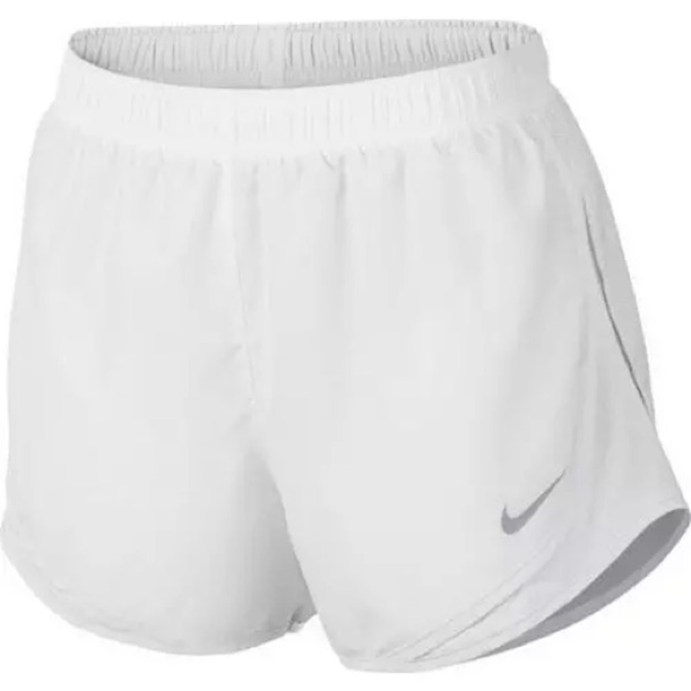 Nike Women's White and Gray Athletic Shorts